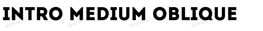 Intro Medium Oblique字体转换
